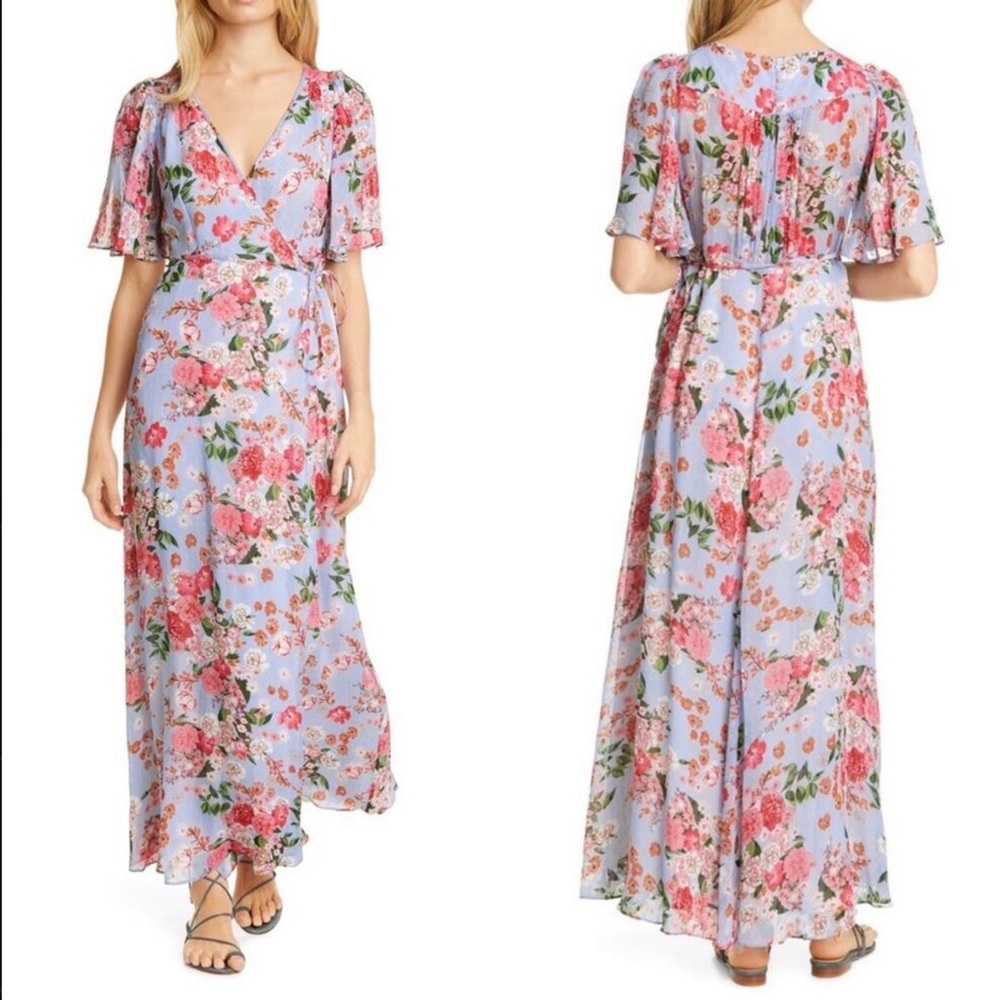 Bytimo Summer Of Love Floral Wrap Maxi Dress